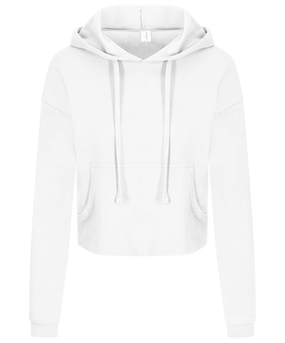 Womens cropped hoodie | arctic white
