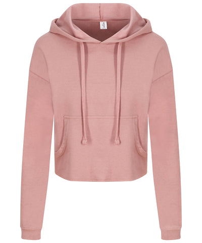 Womens cropped hoodie | dusty pink