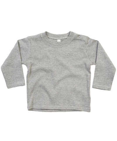 Baby long sleeve T | heather grey melange