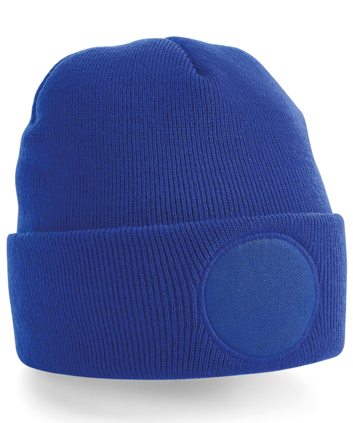 Circular patch beanie | bright royal