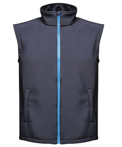 Ablaze printable softshell bodywarmer | navy/french blue