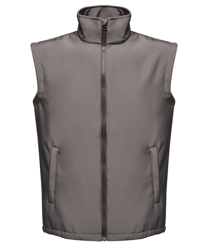 Ablaze printable softshell bodywarmer | seal grey/black