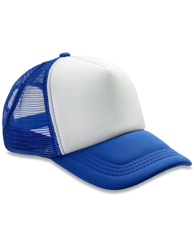 Core Detroit  mesh truckers cap | royal/white