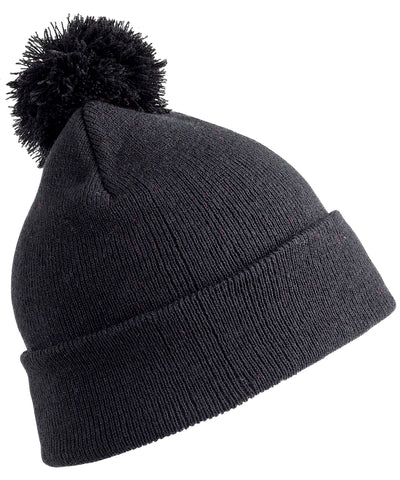 Junior pom pom beanie | black