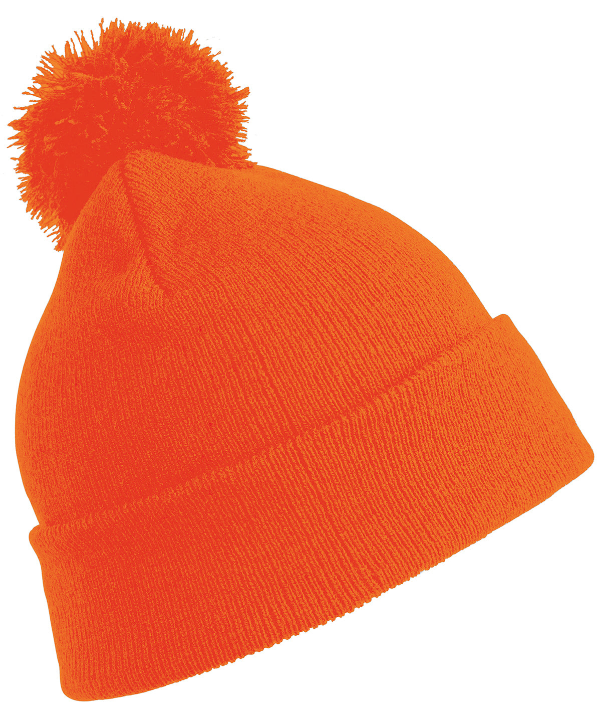 Junior pom pom beanie | flo orange
