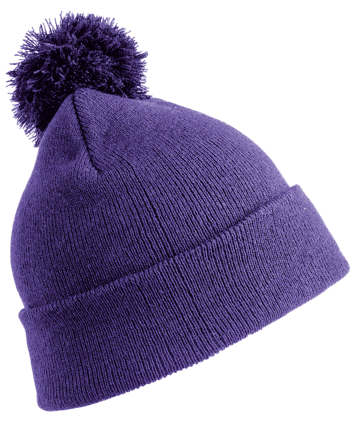 Junior pom pom beanie | purple