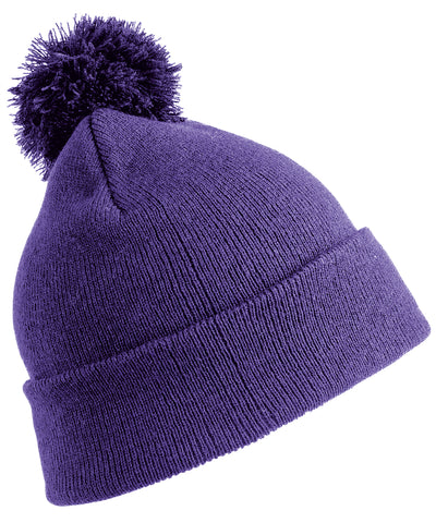 Junior pom pom beanie | purple