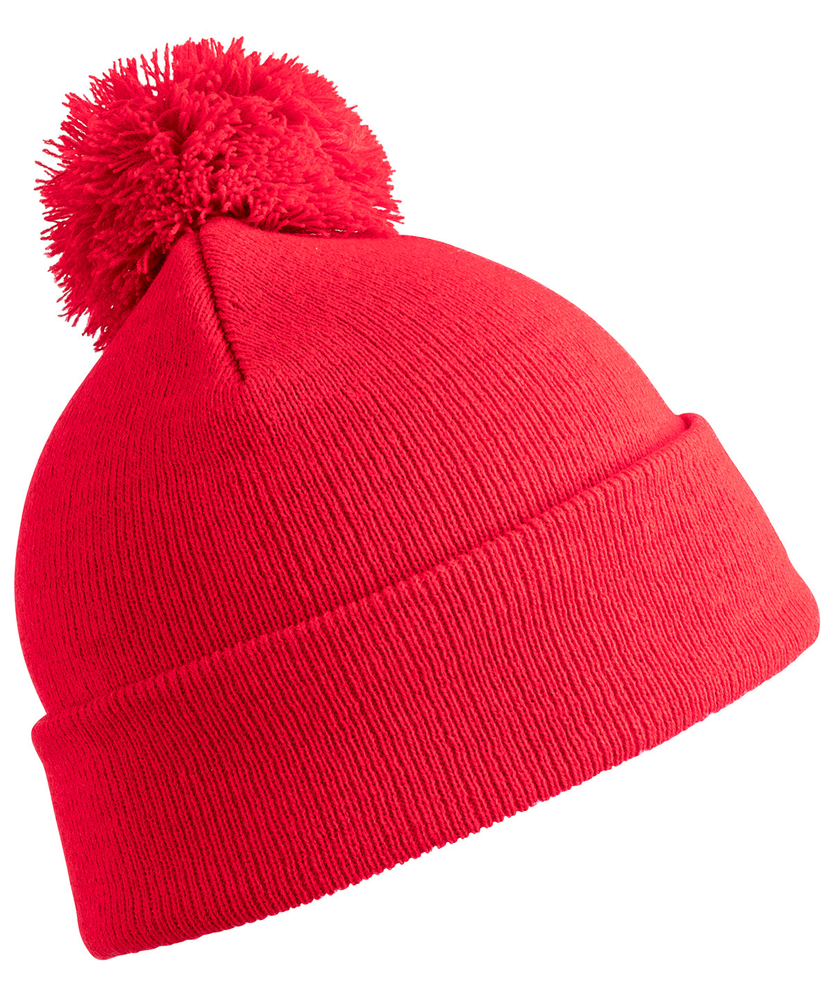 Junior pom pom beanie | red