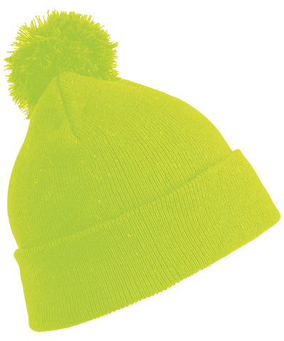 Pom pom beanie | flo yellow