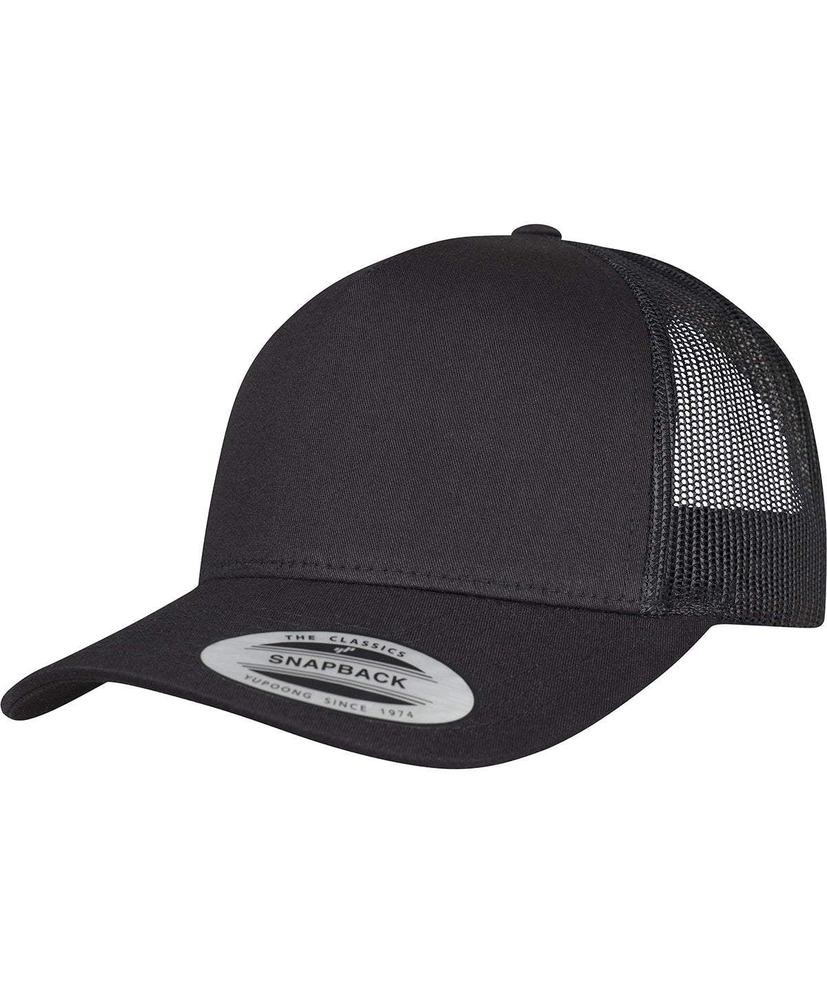 5-Panel retro trucker cap (6506) | black