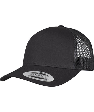 5-Panel retro trucker cap (6506) | black