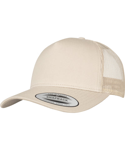5-Panel retro trucker cap (6506) | khaki