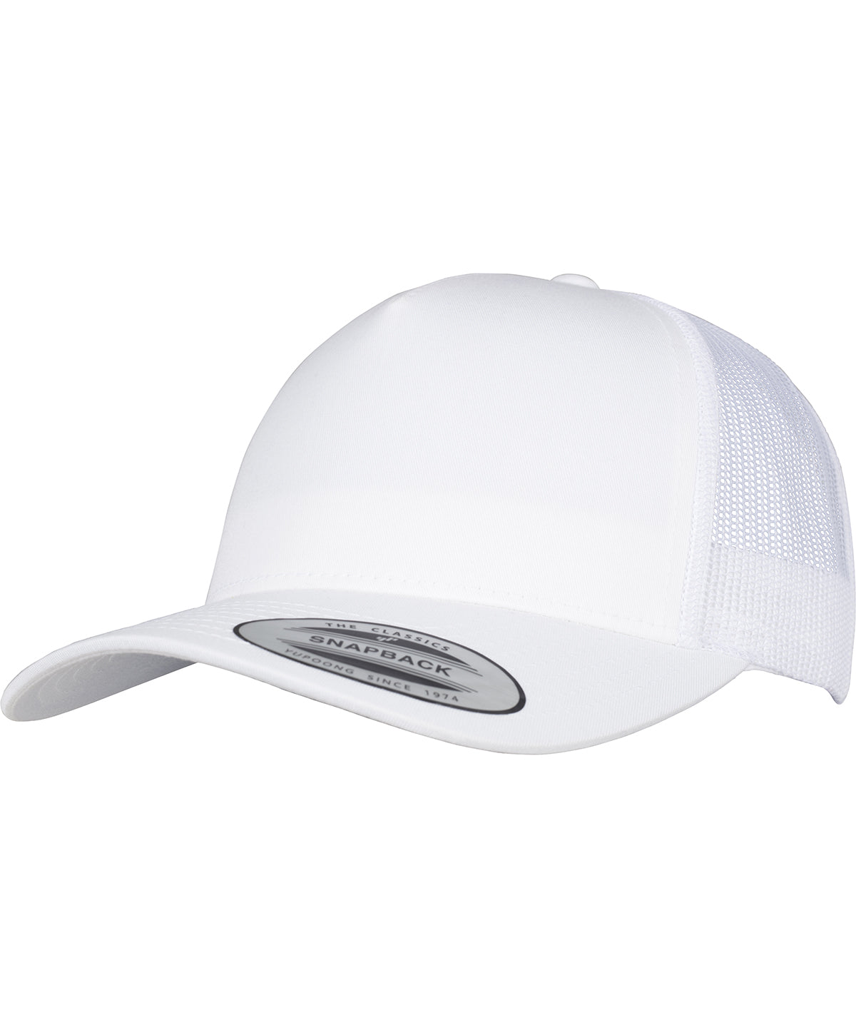 5-Panel retro trucker cap (6506) | white