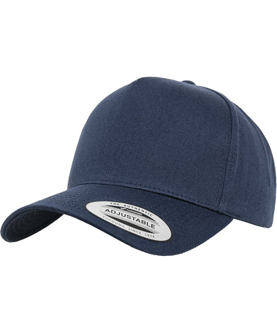 5-panel curved classic snapback (7707) | navy