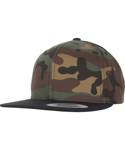Classic snapback 2-tone camo (6089TC) | green camo/black