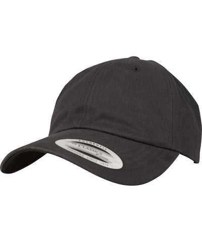 Peached cotton twill dad cap (6245PT) | black