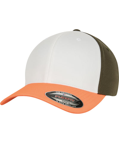 3-tone Flexfit (6277TT) | neon orange/white/olive