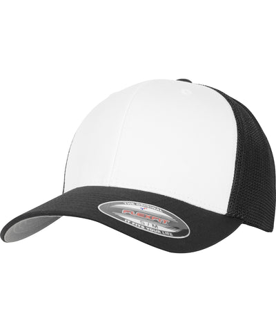 Flexfit mesh coloured front (6511CF) | black/white/black