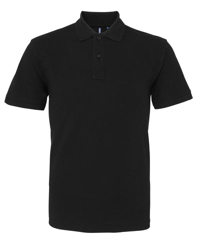 Mens organic polo | black