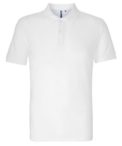 Mens organic polo | white
