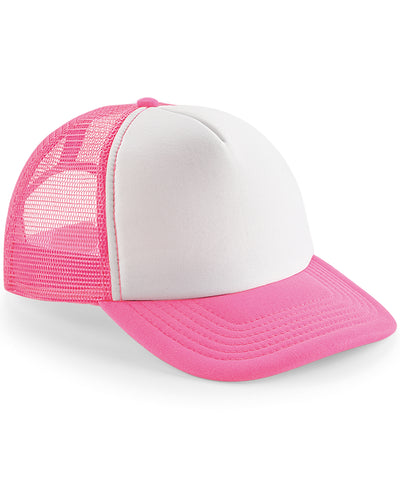 Vintage snapback trucker | fluorescent pink/white