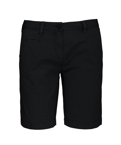 Ladies washed effect Bermuda shorts | washed charcoal