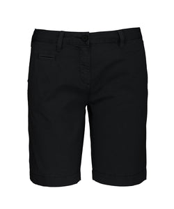 Ladies washed effect Bermuda shorts | washed charcoal