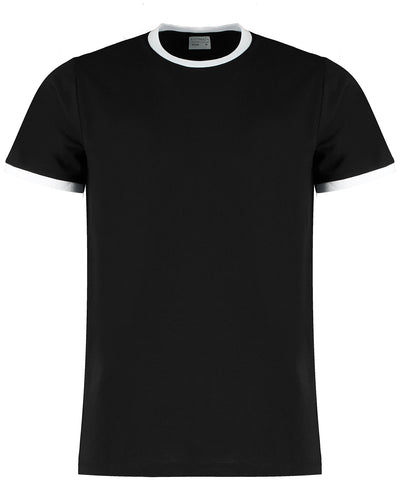 Fashion fit ringer tee | black/white