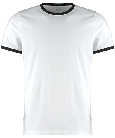 Fashion fit ringer tee | white/black