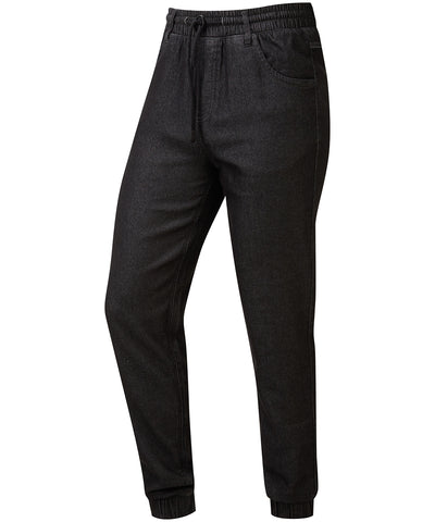 Chefs artisan jogger bottoms | black denim