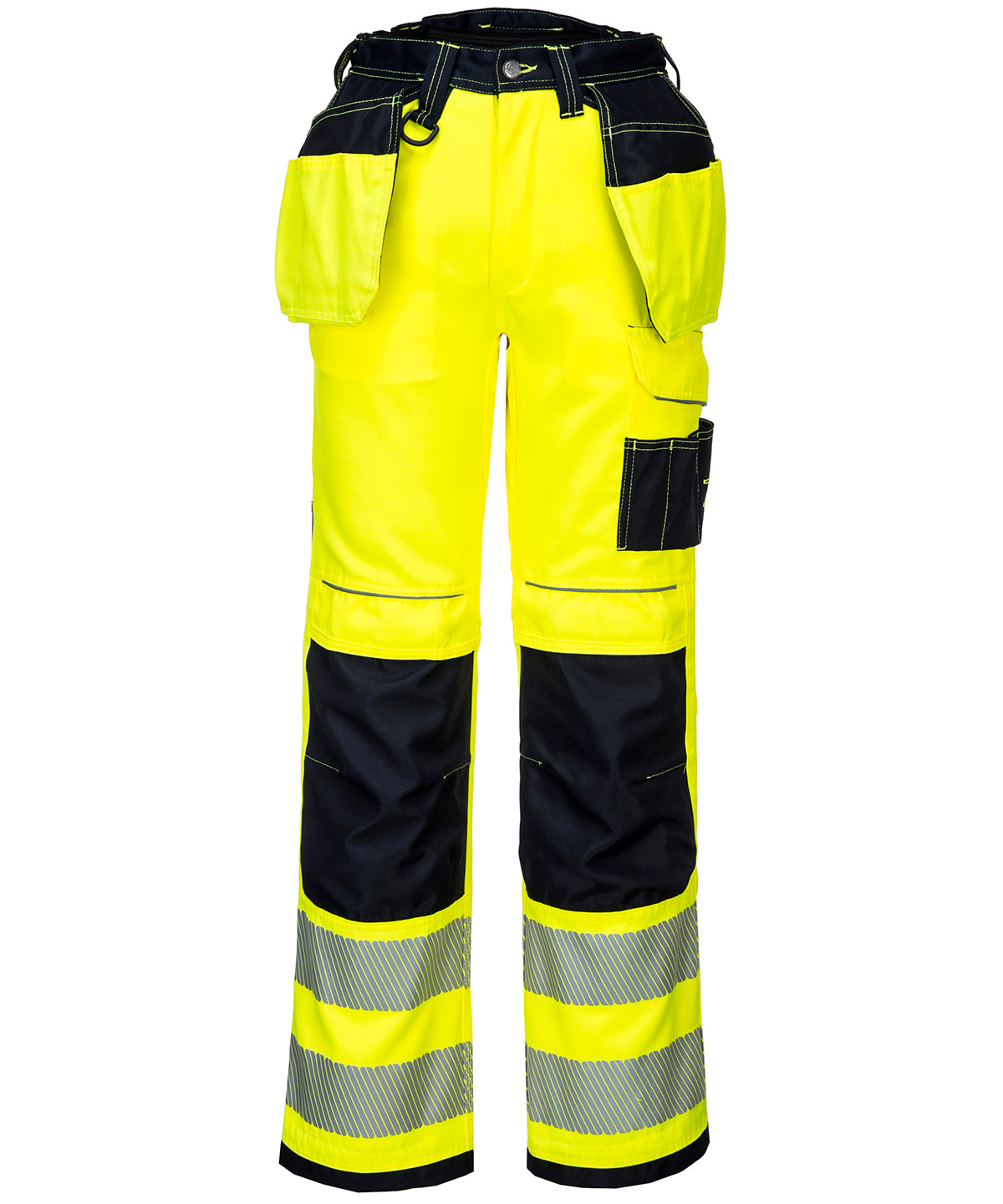 PW3 Hi-vis holster work trousers (T501) regular fit | Yellow/Black