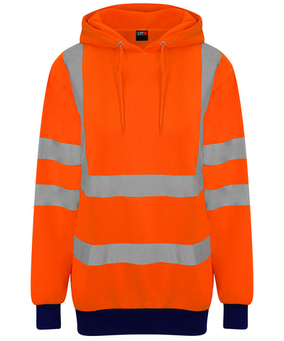 High visibility hoodie | hv orange/navy