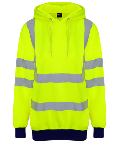High visibility hoodie | hv yellow/navy