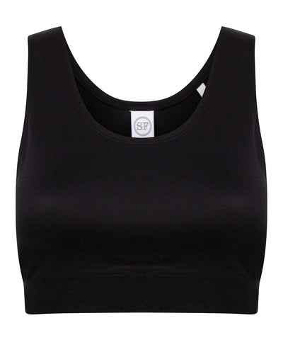 Kids fashion crop top | black/black