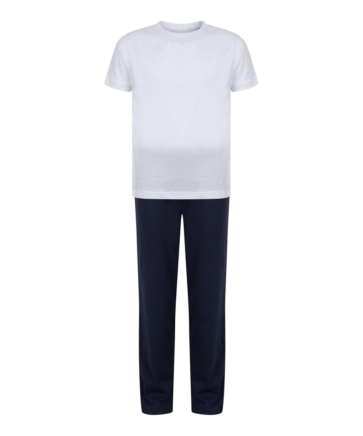 Kids long pyjamas | white/navy