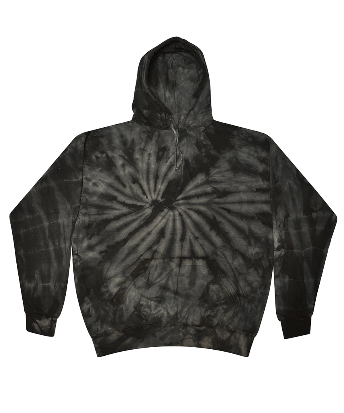 Rainbow tie-dye hoodie | spider black