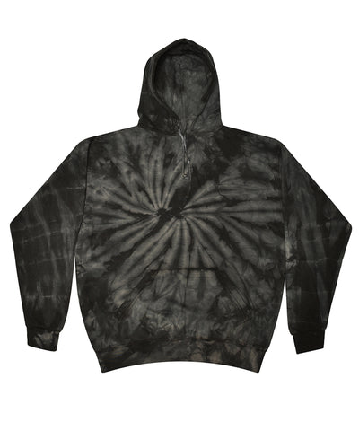 Rainbow tie-dye hoodie | spider black