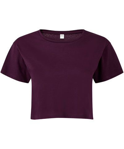 Womens TriDri® crop top | mulberry