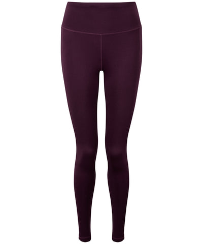 Womens TriDri® performance leggings | mulberry