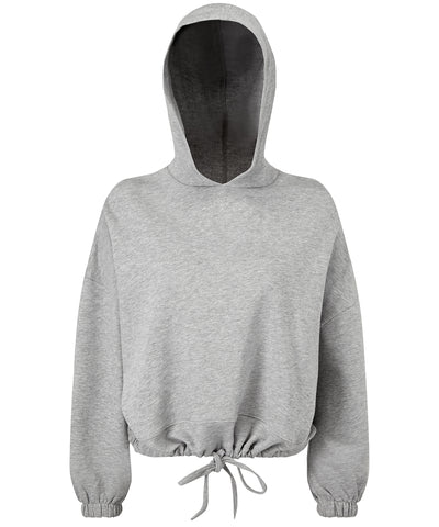 Womens TriDri® cropped oversize hoodie | heather grey