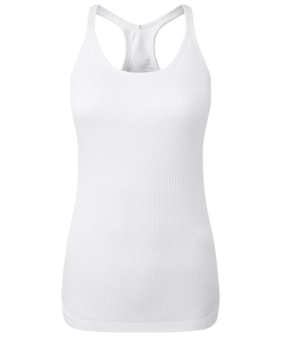 Womens TriDri® seamless 3D fit multi-sport sculpt vest with secret support | white