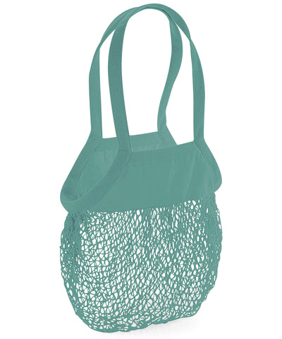 Organic cotton mesh grocery bag | sage green