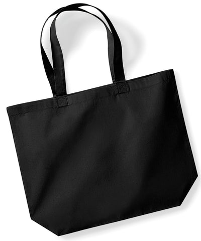 Organic premium cotton maxi tote | black
