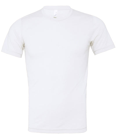 Unisex triblend crew neck t-shirt | solid white triblend