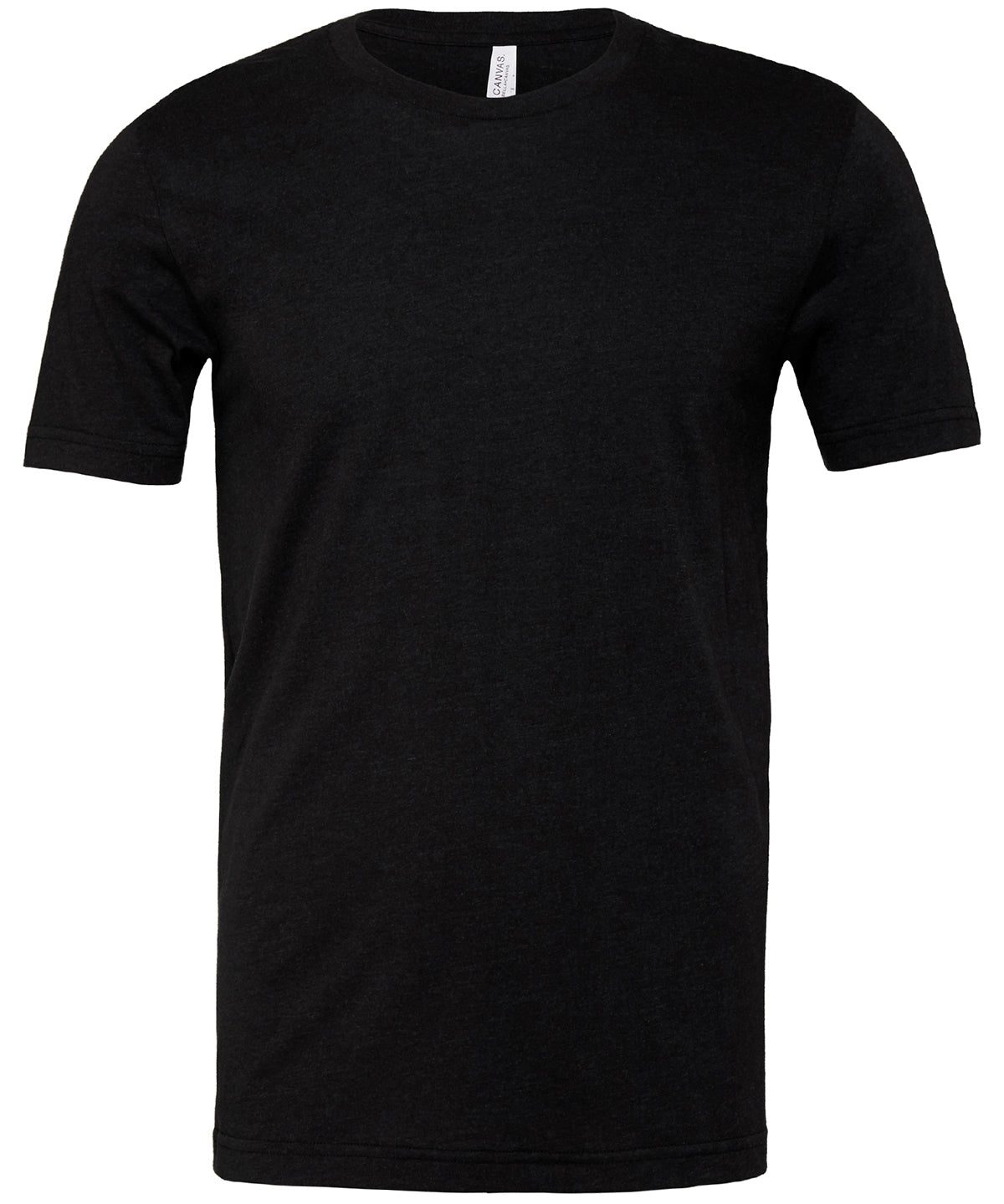 Unisex heather CVC short sleeve t-shirt | black heather