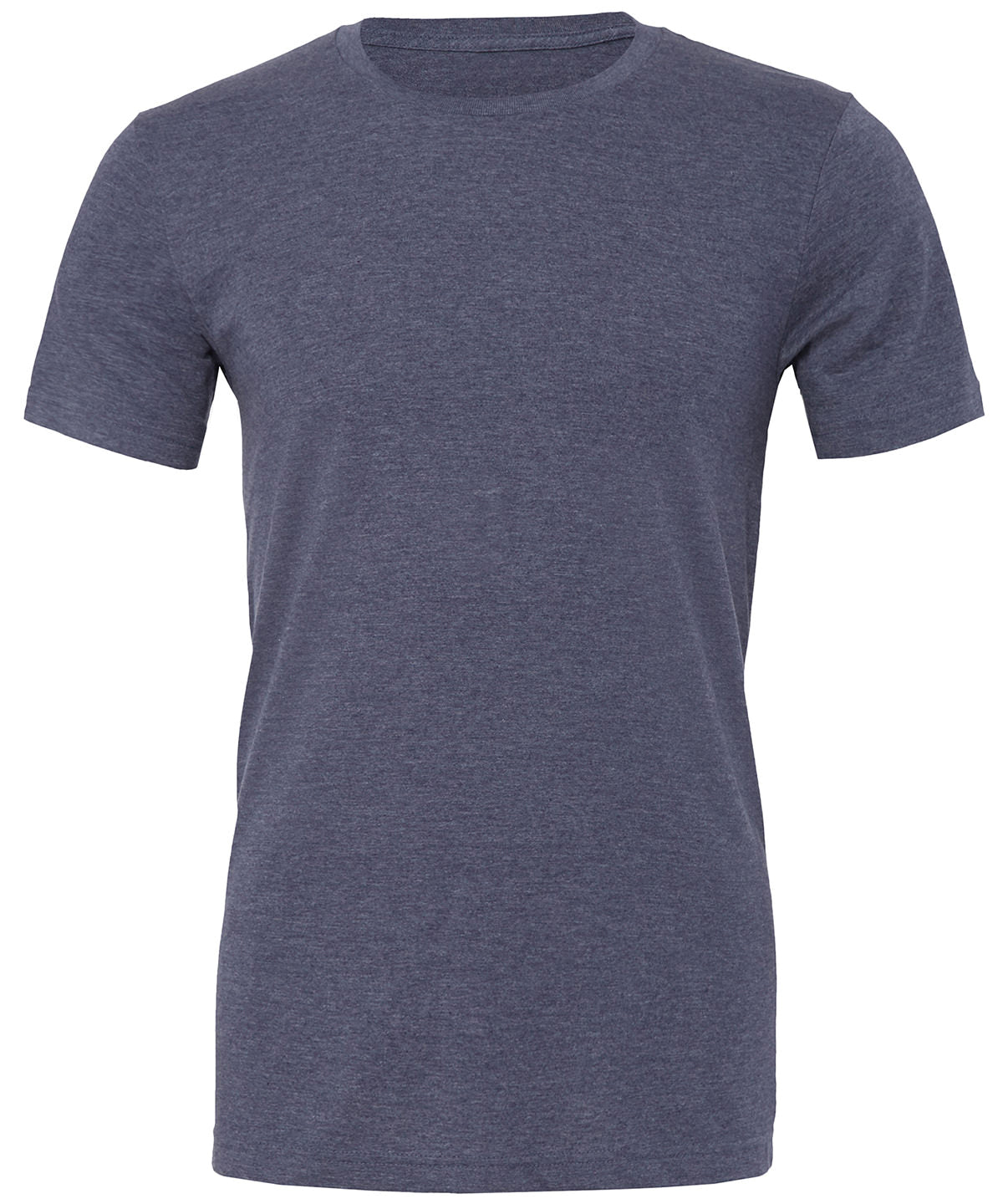 Unisex heather CVC short sleeve t-shirt | heather navy