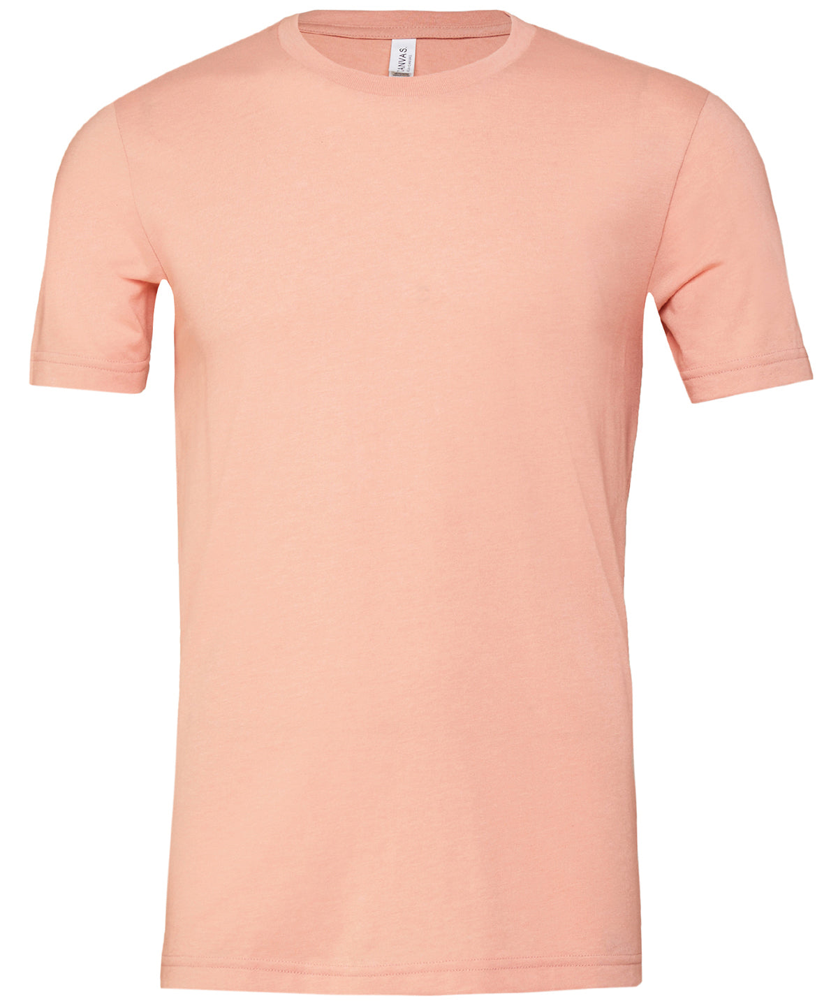 Unisex heather CVC short sleeve t-shirt | heather peach