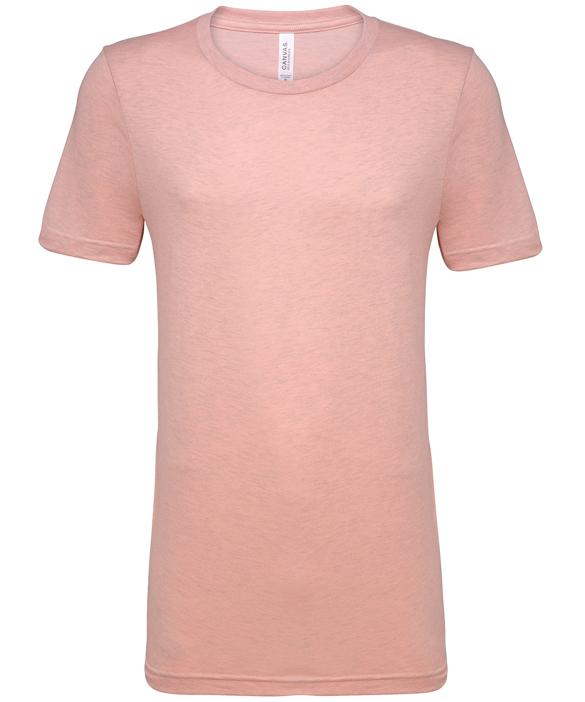 Unisex heather CVC short sleeve t-shirt | heather prism peach