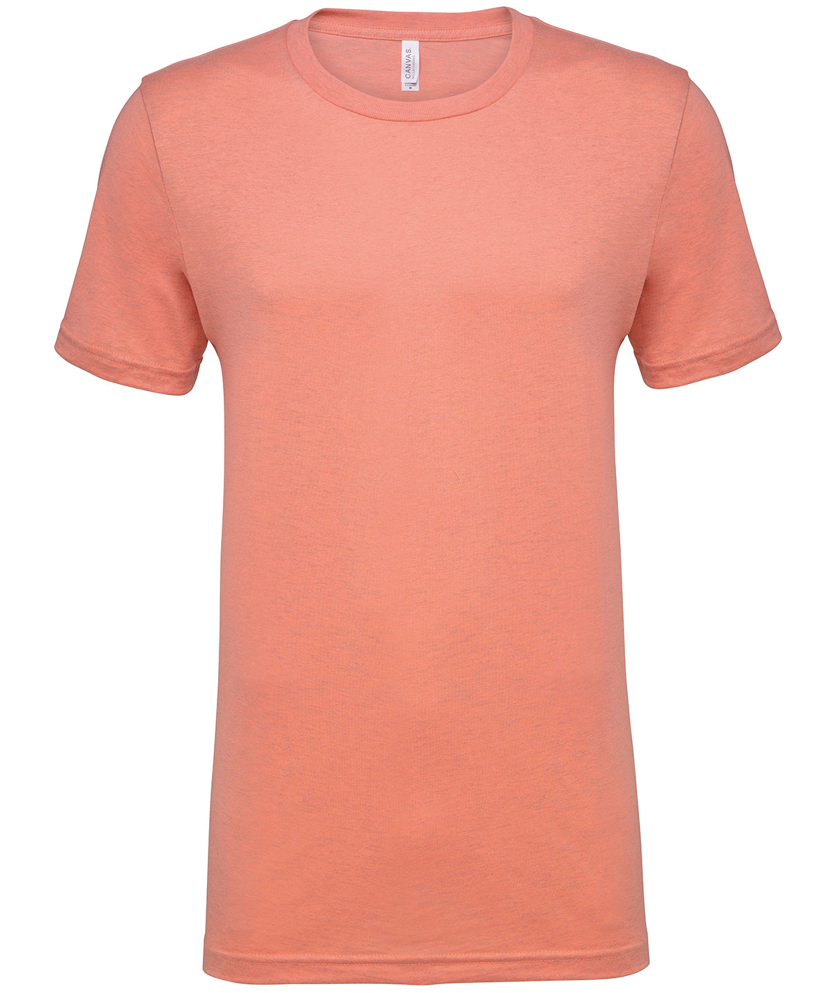 Unisex heather CVC short sleeve t-shirt | heather prism sunset
