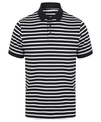 Striped Jersey polo shirt | navy/white